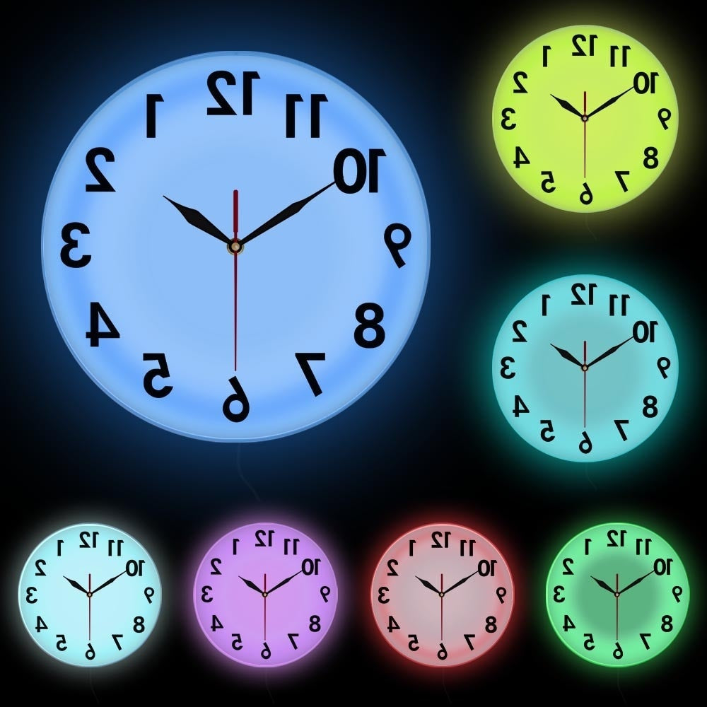 glowing clock