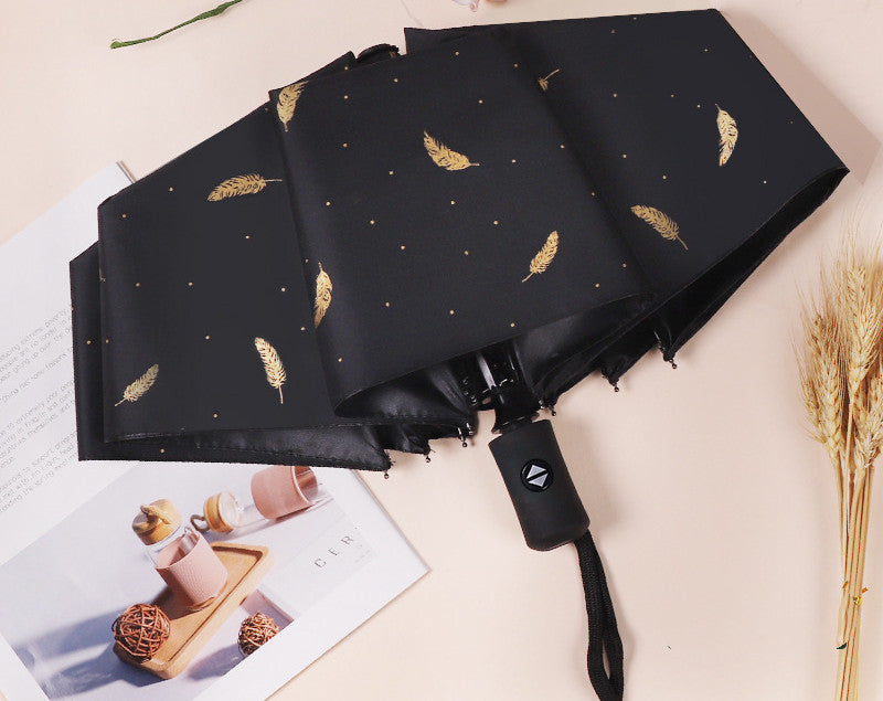 Automatic Umbrella Female Rain Or Shine Folding Umbrella Sun Umbrella Sun Protection