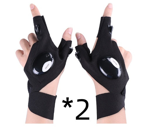 Flashlight glove