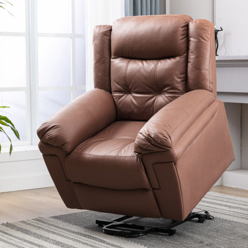 Power Lift Recliner,Lift Chairs Recliners For Elderly, Electric Massage Heating Chair For Seniors Living Room Armchair-Tech Cloth