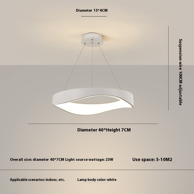 Nordic Creative Wood Grain Restaurant Bar Chandelier