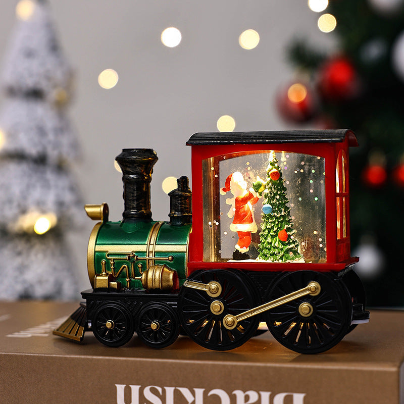 Decoración de tren de regalo de Navidad