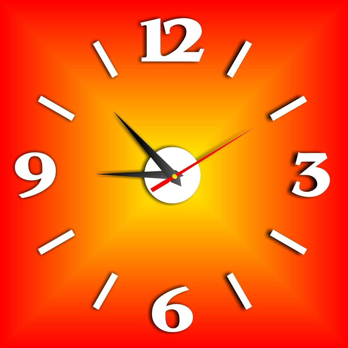 Wall Clock Living Room Personality Clock Large Wall Clock Mute Modern Minimalist Art Digital Clock