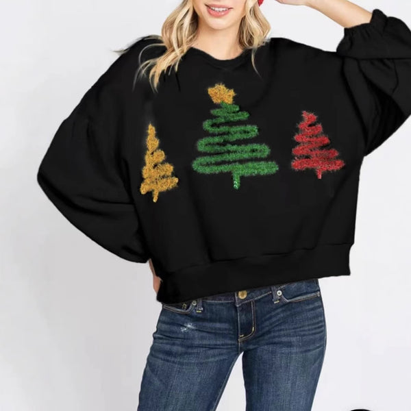Suéter de árbol de Navidad para mujer