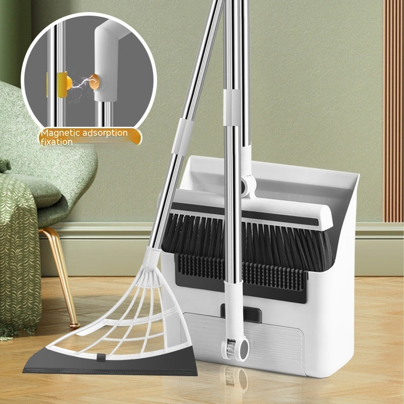 Three in one broom dustpan floor brush
