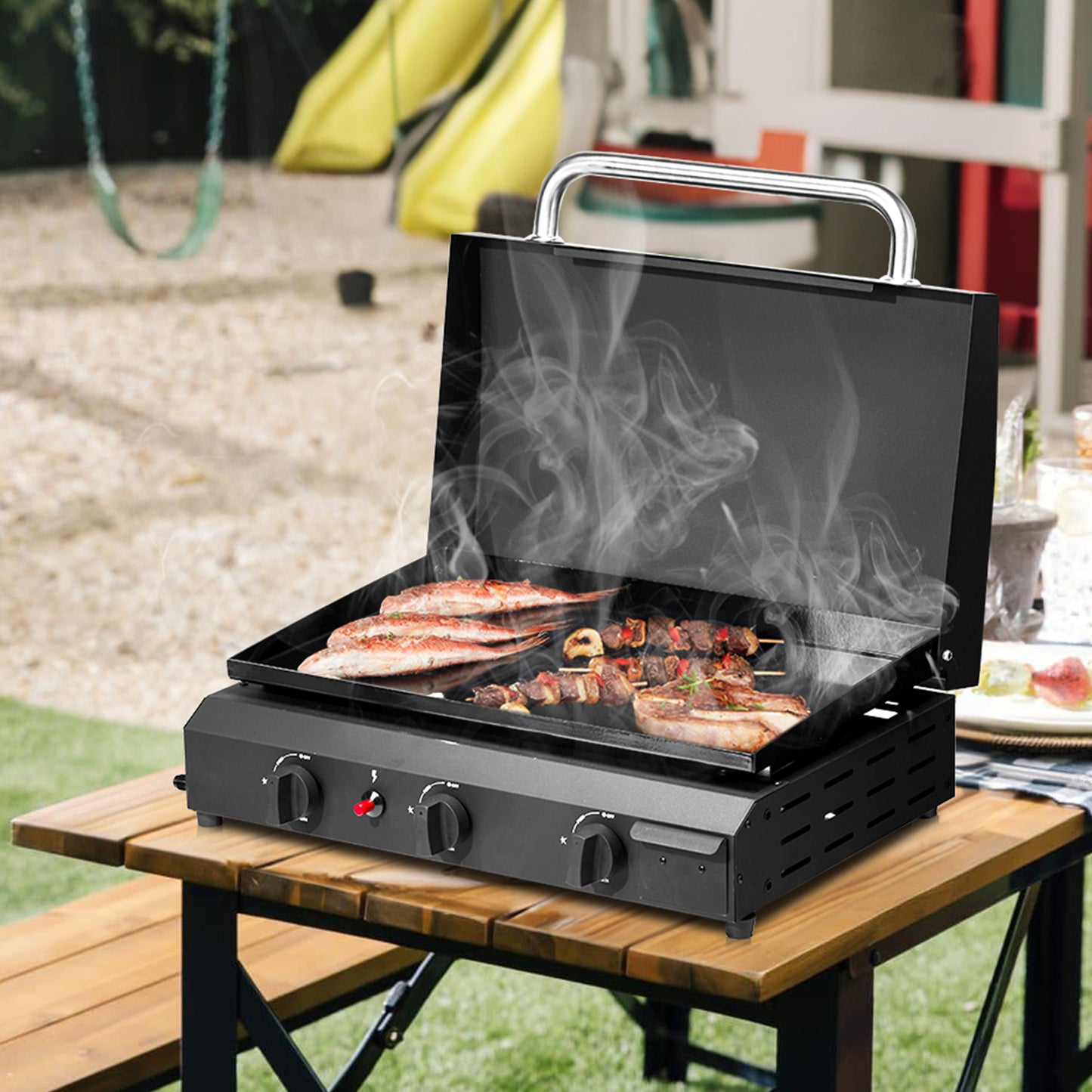 Black Tabletop Gas Grill