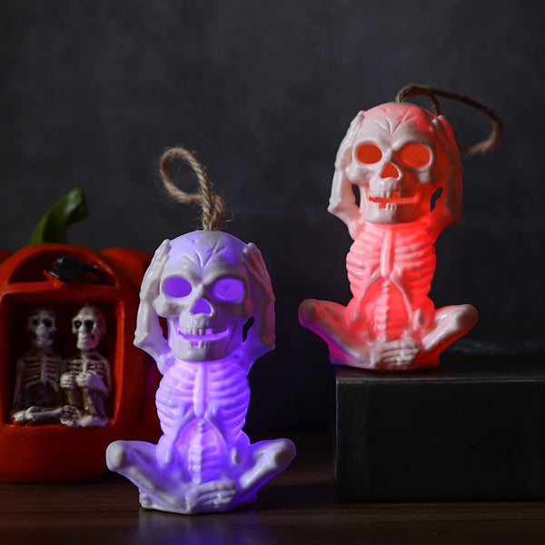 Luz de calavera de Halloween