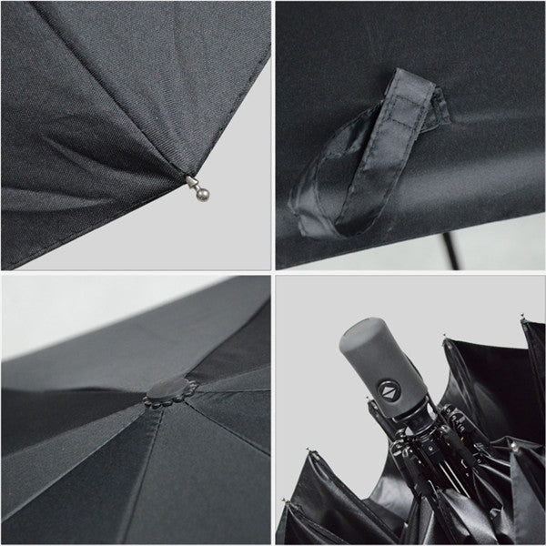 Fully Automatic Sunshade Vinyl Umbrella, Three-Fold Umbrella, Rain And Sun Dual-Purpose Umbrella