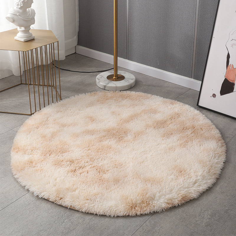 Round Carpet Tie-dye Living Room Coffee Table Bedroom Bedside Mats
