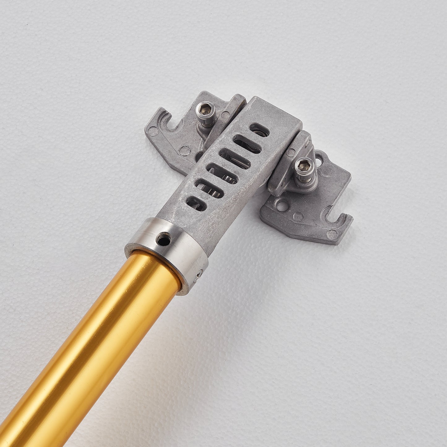 VEVOR Drywall Flat Box Handle, , Anodized Aluminum Flat Finishing Extension Handle, 5-Section Length Adjustable, Non-slip Grip And  Painting For Plasterboard, Wallboard, Sheetrock