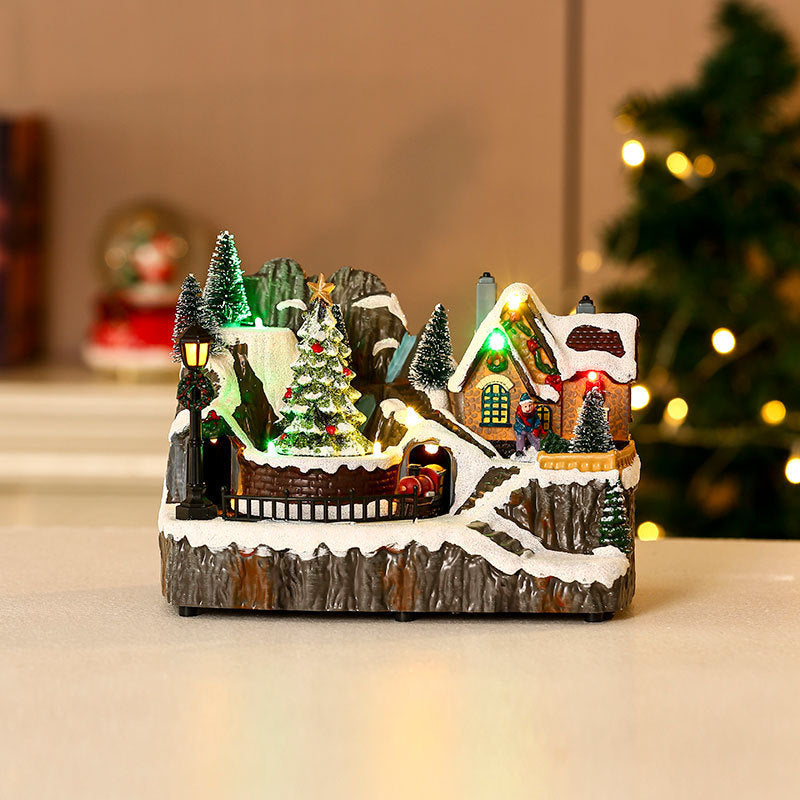 Christmas glowing music box