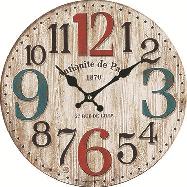 Simple Wood Grain Digital Density Plate Clock