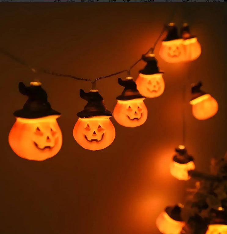 Halloween pumpkin fairy lights