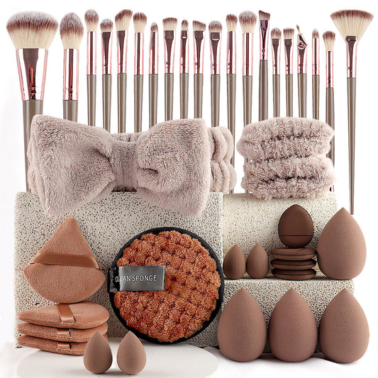 40pcs  Beauty Tools Major Combination Suit Face Wash Makeup Full Set