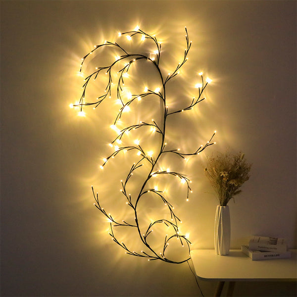 LED Licht String Anordnung Farbiges Licht Rattan Zimmer Dekoratives Licht