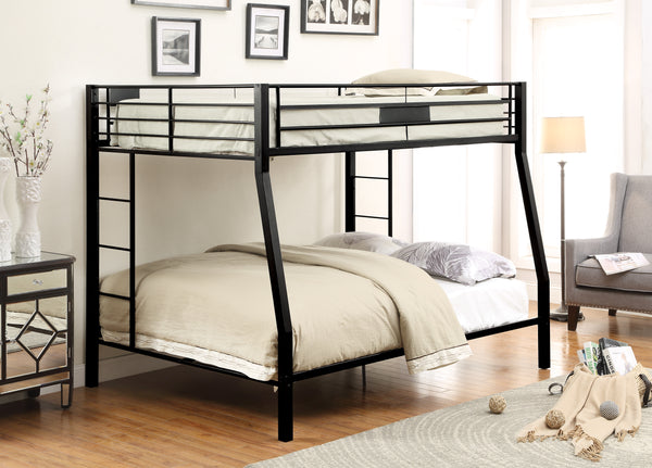 Limbra Sandy Black Finish Full XL Queen Bunk Bed