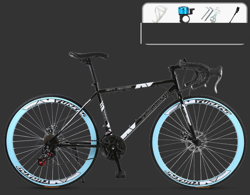 Road Race Variable Speed Solid Tire Double Disc Brake Bicycle