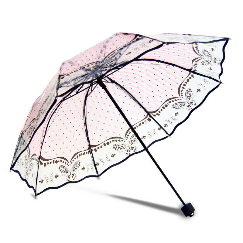 Transparent umbrella print umbrella