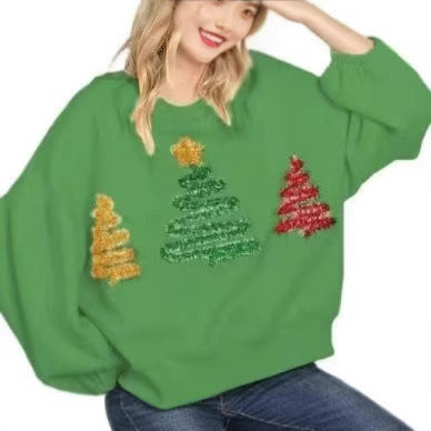 Weihnachtsbaumpullover für Damen