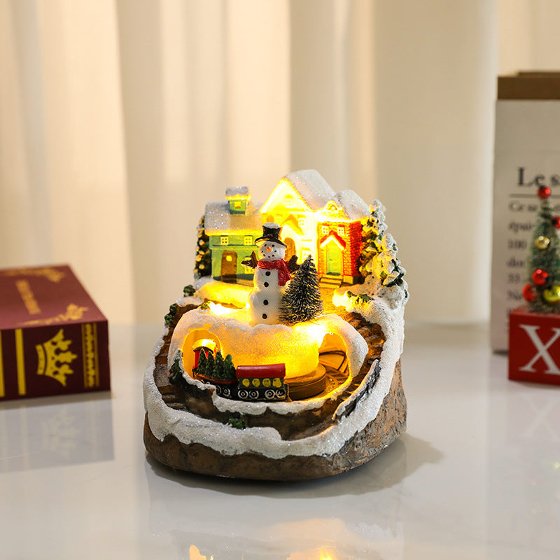 Christmas glowing music box