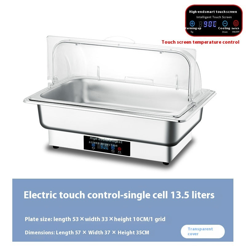 Stainless Steel Buffet Stove Electric Heating Touch Control Thermostat Dining Stove