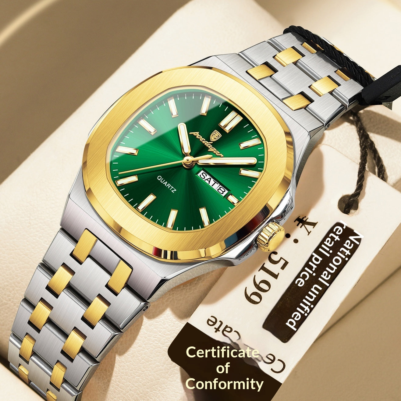 Ultra-thin Watch With Waterproof And Luminous Features