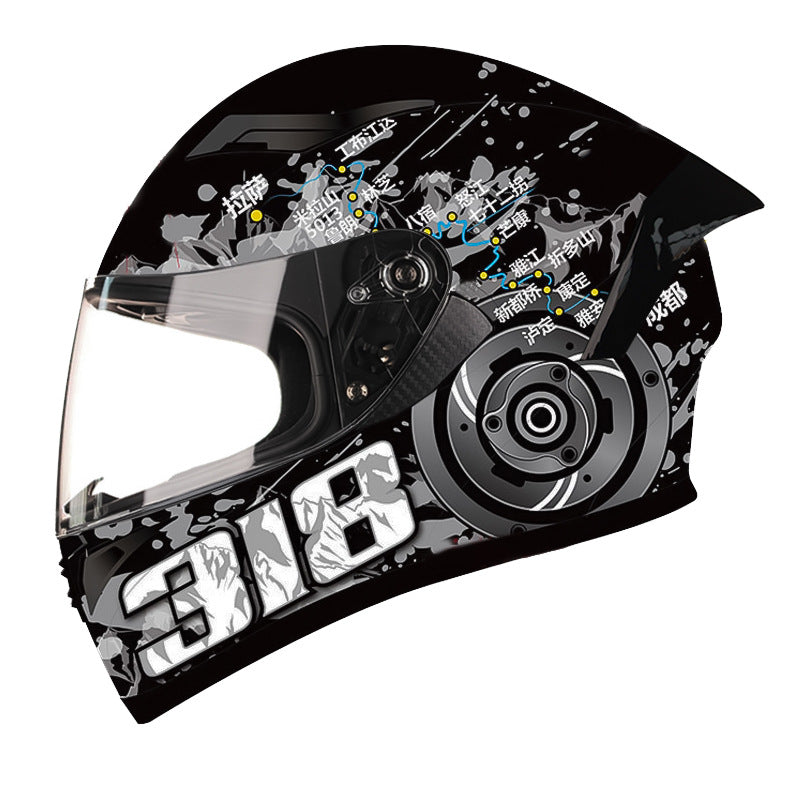 Motorcycle Helmet Mens Retro Chopper Aish Full-Cover Cool Electric Bike Safety Helmet