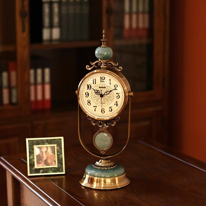 American Retro Clock Living Room European Entry Lux Home