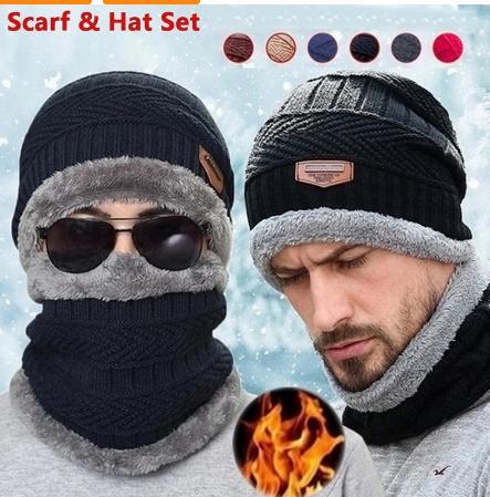 Winter scarf and hat