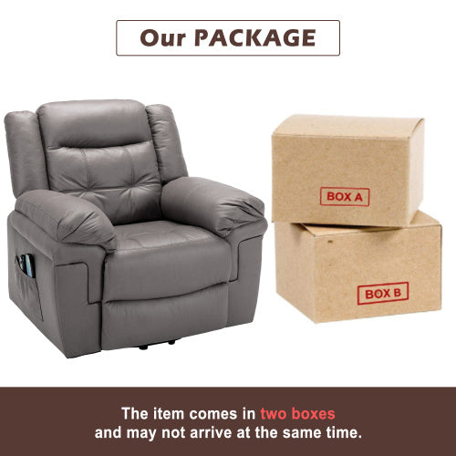 Power Lift Recliner,Lift Chairs Recliners For Elderly, Electric Massage Heating Chair For Seniors Living Room Armchair-Tech Cloth