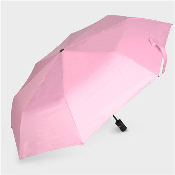 Fully Automatic Sunshade Vinyl Umbrella, Three-Fold Umbrella, Rain And Sun Dual-Purpose Umbrella