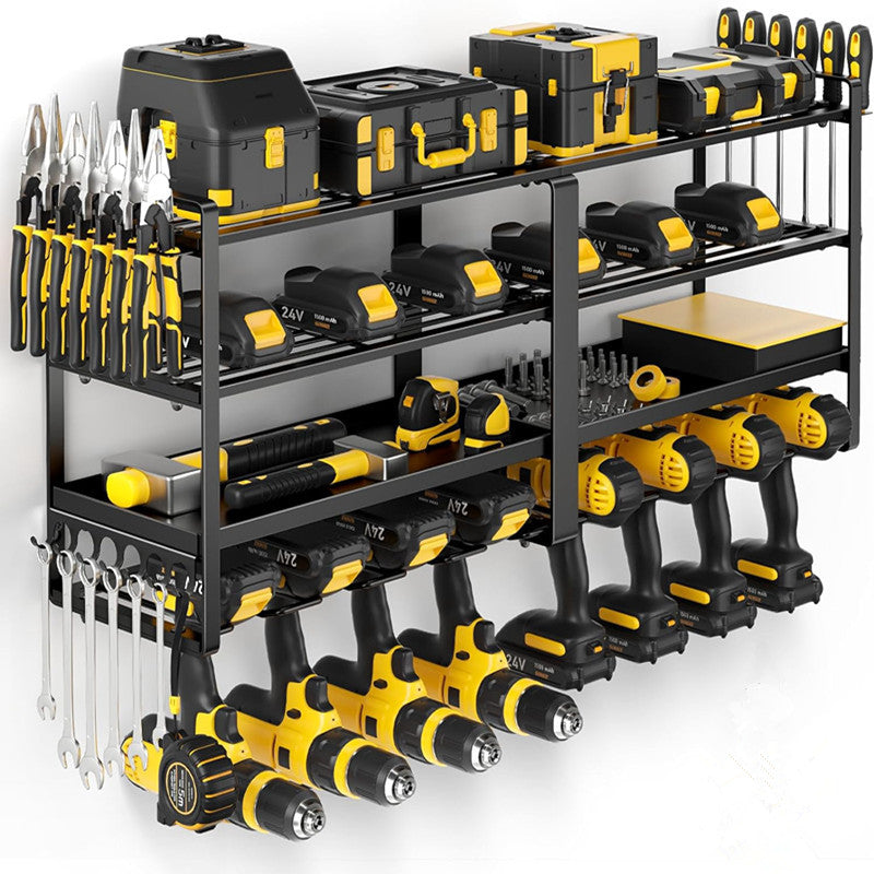 Four-layer Electric Drill Rack Wall-mounted Electric Tool Holder