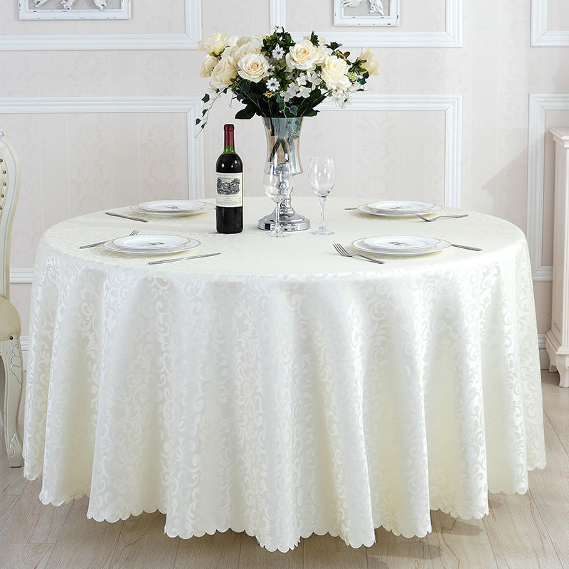 Hotel Restaurant Meal Cloth Custom Round Table Tablecloth