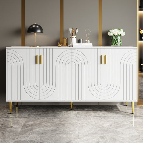 MDF White Sideboard