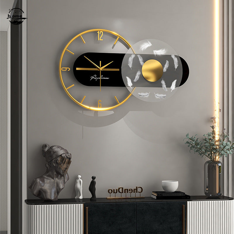 Household Fashion Personality Light Luxury Net Red Wall Clock