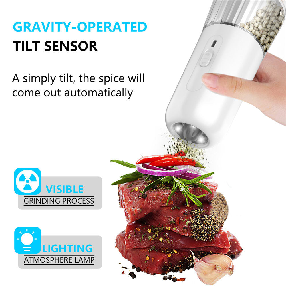 BENTOPAL--Electric Gravity Sensing Salt and Pepper Grinder