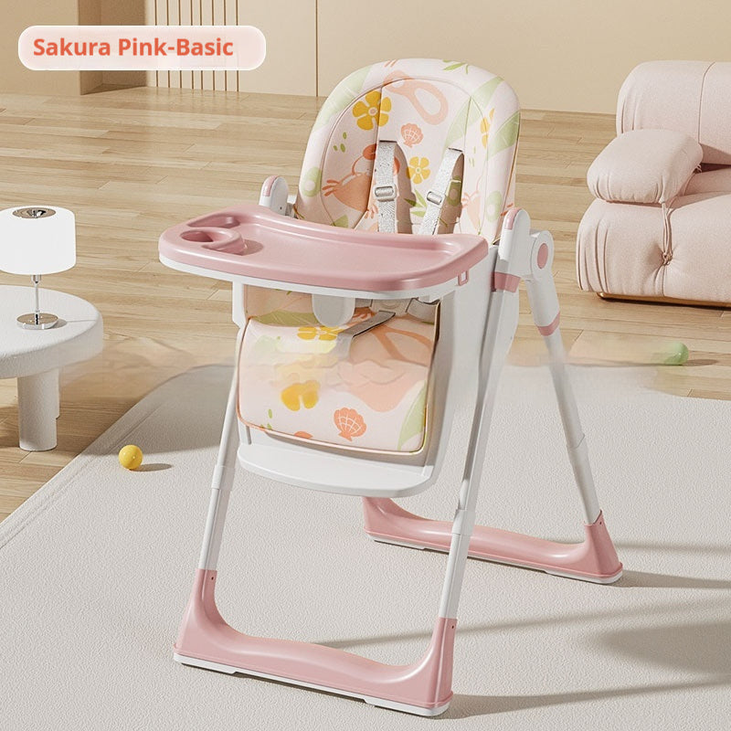 Baby Eating Multifunctional Foldable Children's Dining Table And Chair Household Portable
