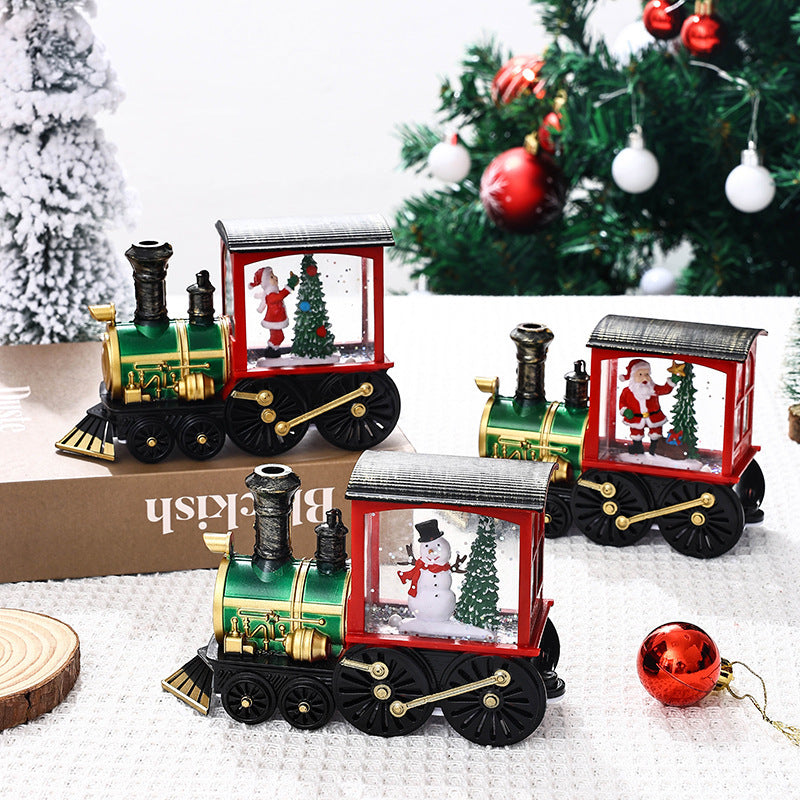 Decoración de tren de regalo de Navidad