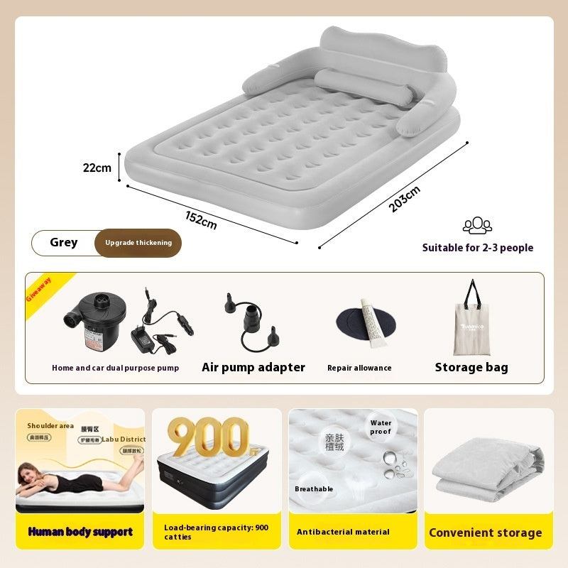 Inflatable Mattress With Electric Air Household Outdoor