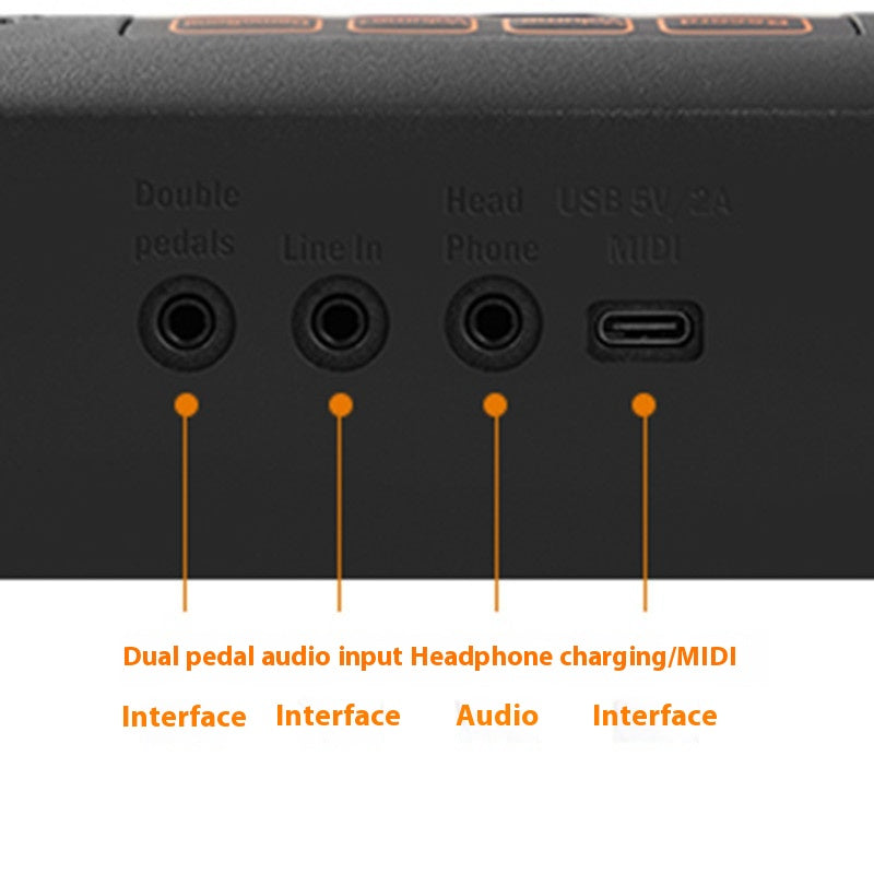 Color Hand Roll-up Drum Kit Portable Hand Roll Drum With Bracket