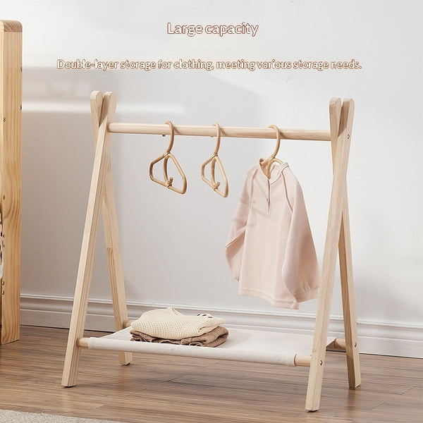 Clothes Drying Rack Children's Coat And Hat Rack Foldable And Easy To Store