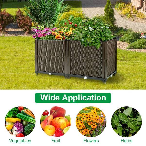 Elevated Garden Flowerpot For Outdoor Plants