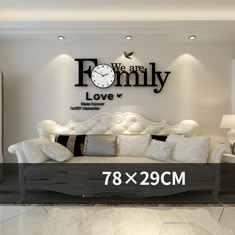 Nordic Style Fashion Creative Light Luxury Wall Clock Decoration