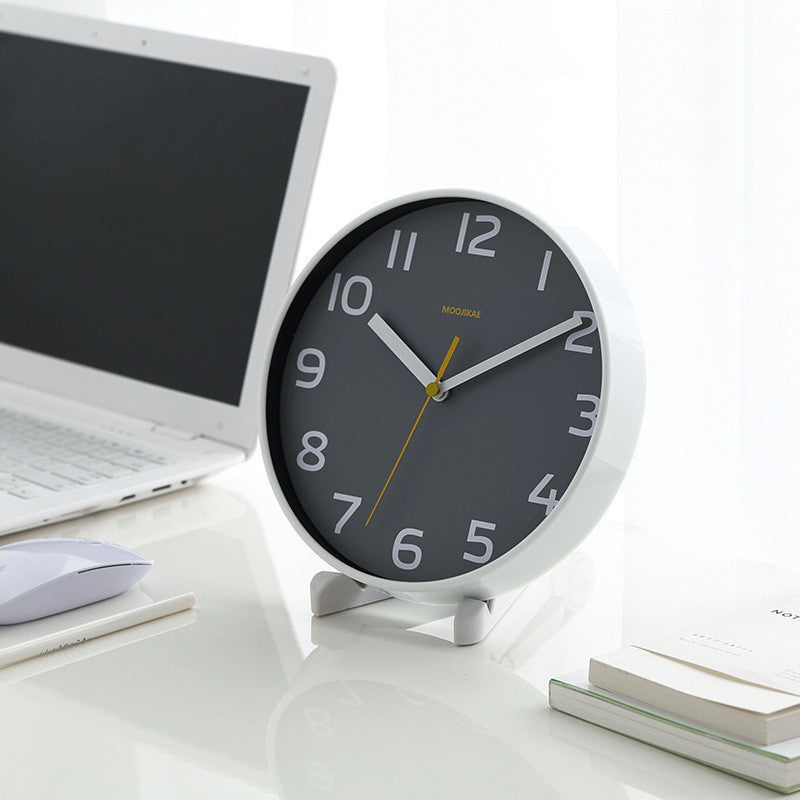 Mute Clock Desktop Small Wall Clock