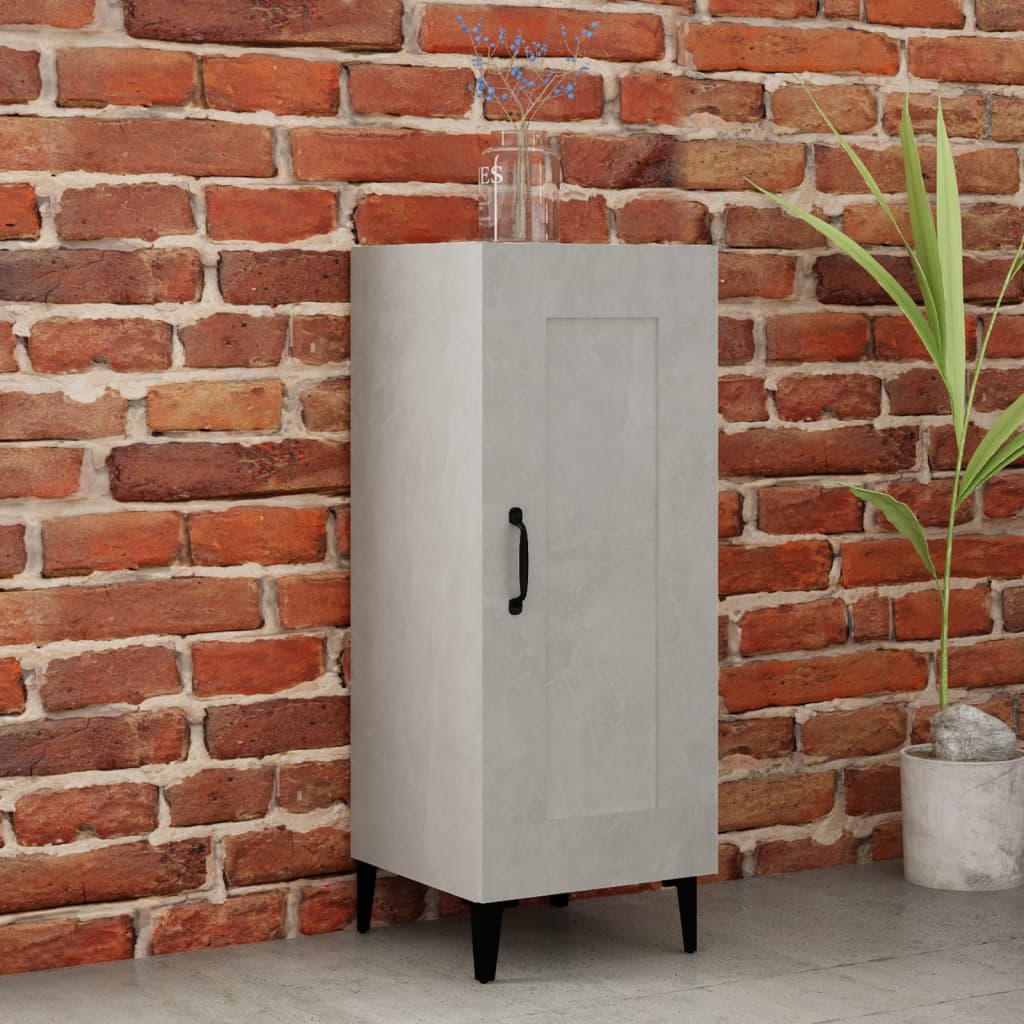 Sideboard Concrete Grey 34.5x Wood-based material