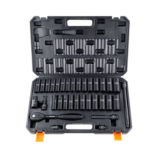 Metric 10-24mm, 6 Point Cr-V Alloy Steel For Auto Repair, Easy-to-Read Size Markings, Rugged Construction, Includes Storage Case