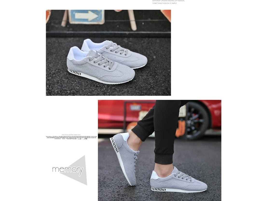 Men's tide shoes linen breathable casual shoes Korean youth students canvas shoes sports shoes