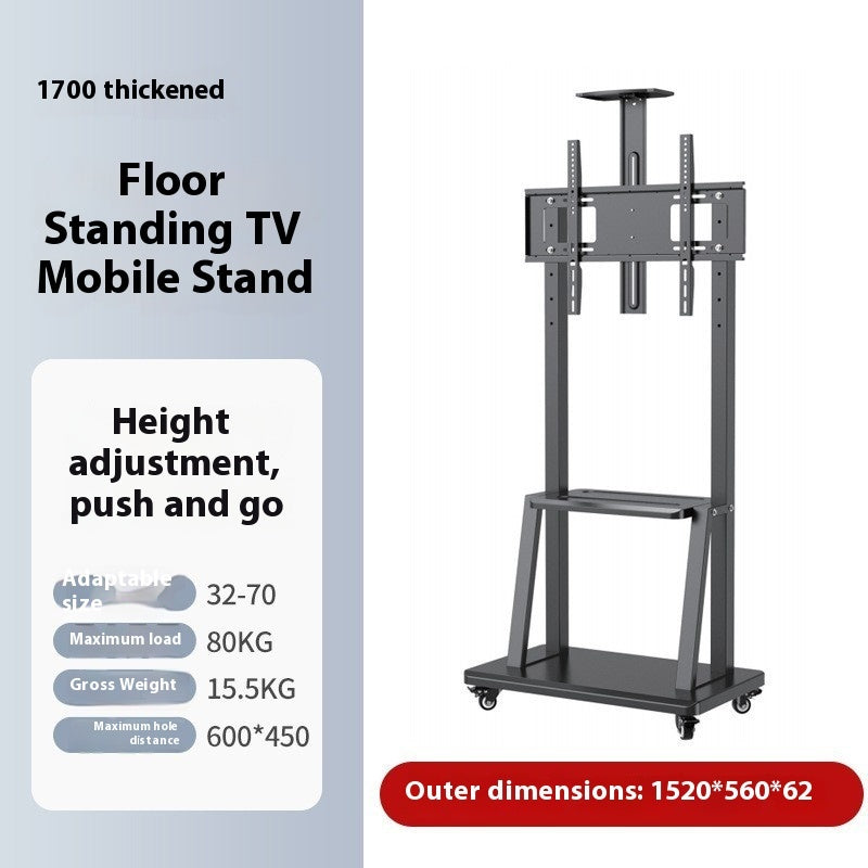 Mobile Adjustable Floor TV Bracket