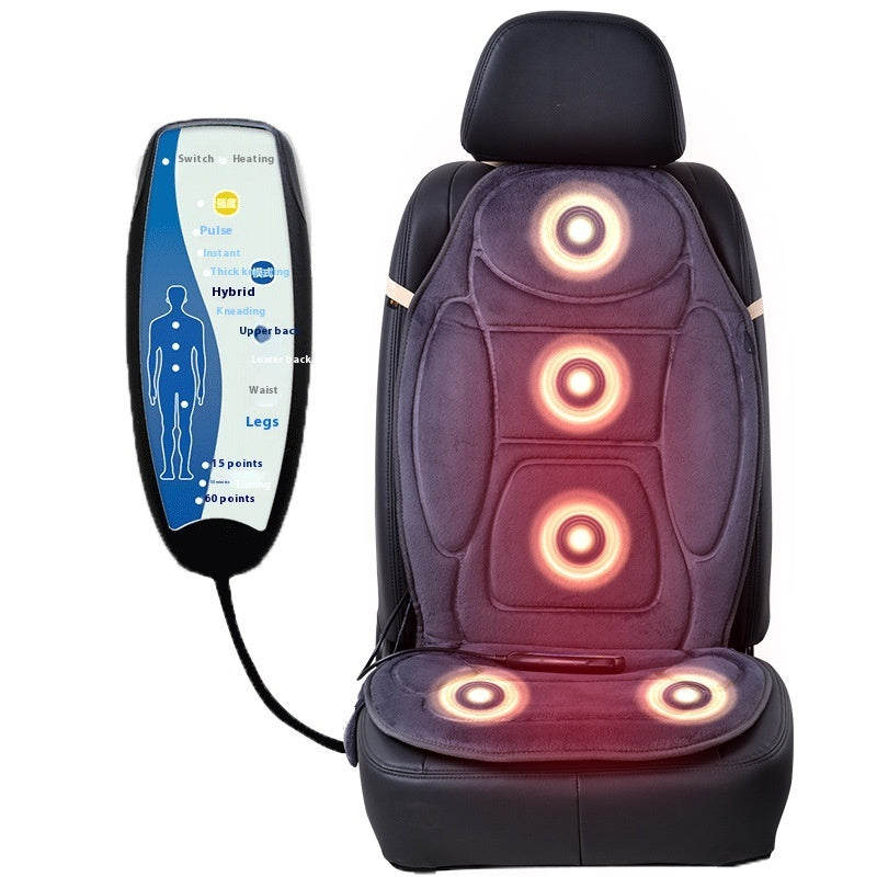 Car Heating Back Integrated Massage Seat Cushion