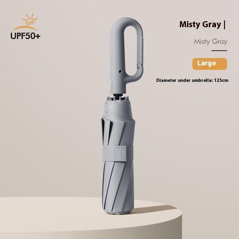 Dual-purpose Automatic Buckle Umbrella Aluminum Bone Folding Business Umbrella